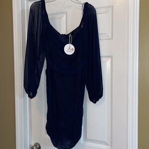 Nwt Ruched Bodycon Party Short Dress